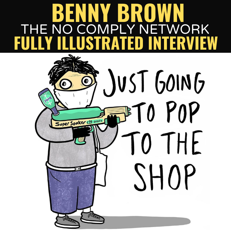 Benny Brown Fully Illustrated Interview Graphic
