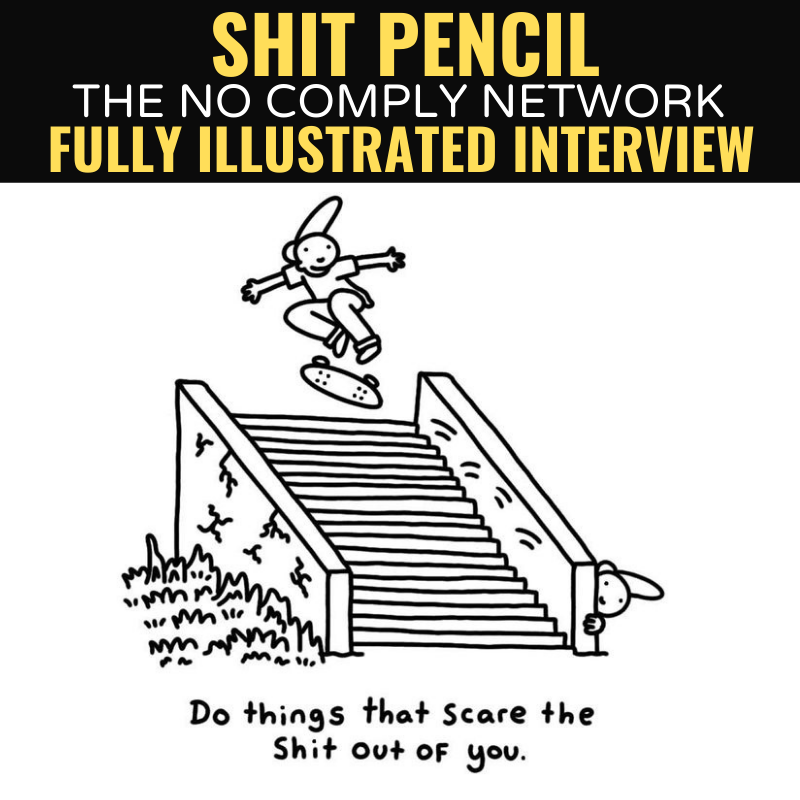 Shit Pencil Fully Illustrated Interview Graphic