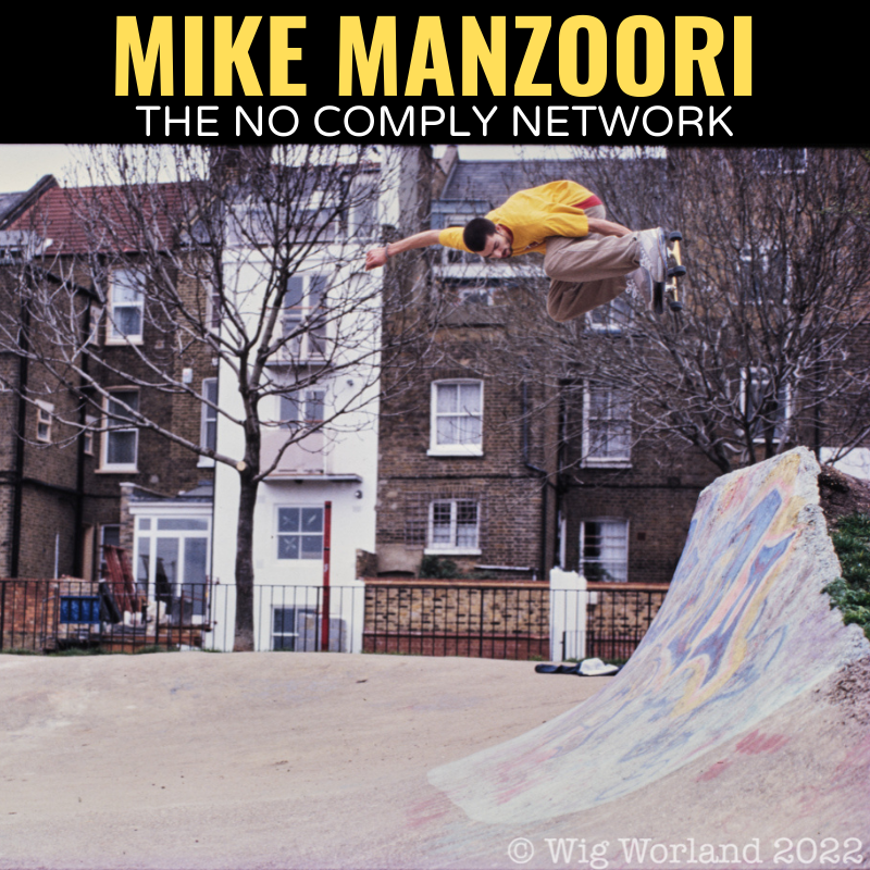 The Mike Manzoori No Comply Network Interview Graphic Photo by Wig Worland