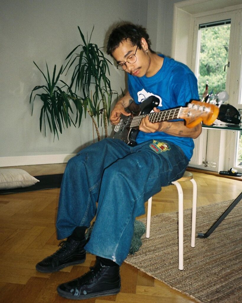 Gabriel Viking Interview Images Strumming Shot by Sambucus