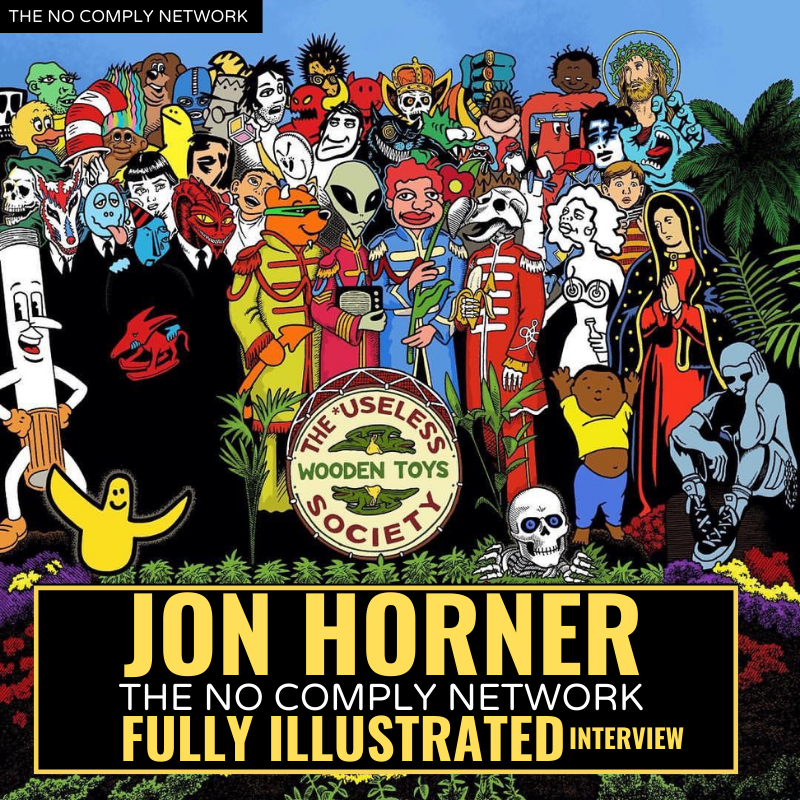 Jon Horner The No Comply Network Fully Ilustrated Interview Graphic